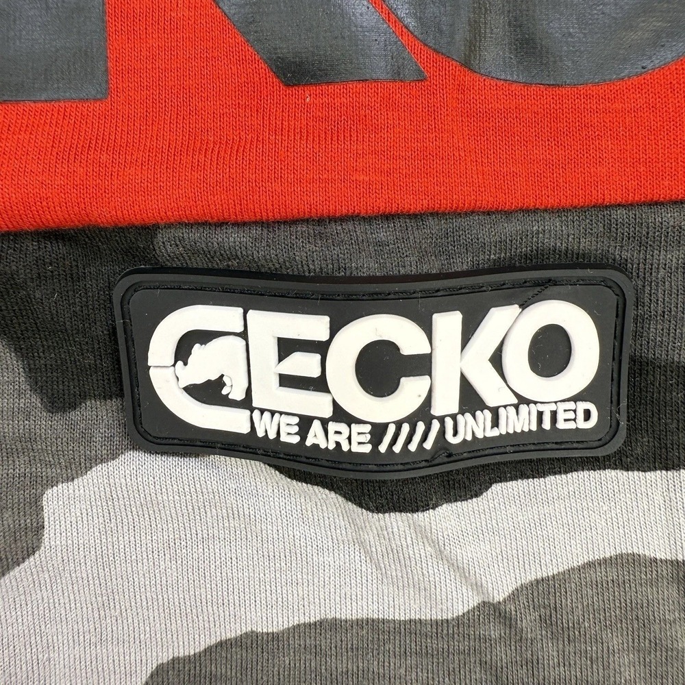 Ecko Unltd Shirt Mens Red Camo Patchwork Graphic‎ T Shirt Streetwear Large - Picture 3 of 9